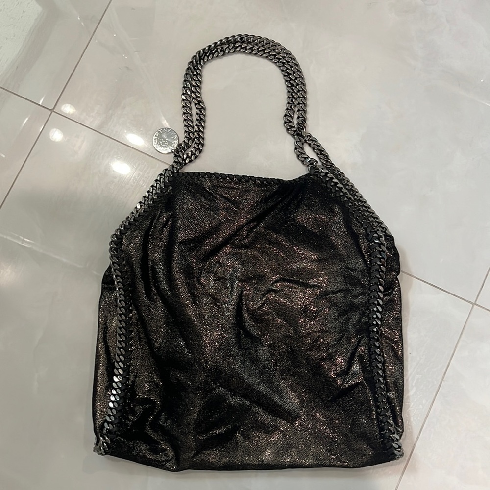STELLA MCCARTNEY FALABELLA CHAIN 🖤 BLACK BAG